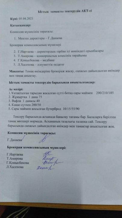 Брокераж комиссиясының ыстық тамақты тексеру АКТ - сі