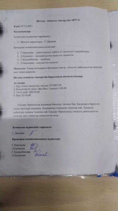 Желтоқсан айындағы Брокераж комиссиясының хаттамасы